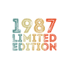 1987 Édition Limitée Anniversaire