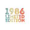 1986 Édition Limitée Anniversaire