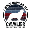Work Hard - Retro Cavalier
