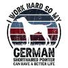 Travail acharné - Retro German Pointer