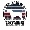 Travail acharné - Retro Rottweiler