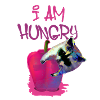 waschbär,bär,graffiti,malerei,blau,hungry