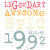 Né en 1992 Cadeau d’anniversaire