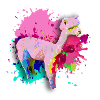 Alpaca, Llama, lama, farbklecks,graffiti,bunt