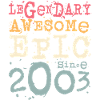 Né en 2003 Cadeau d’anniversaire