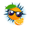 Orange Sunglasses Juice Fruit