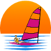 Windsurfing-Surfer-Sommer-Wassersport