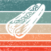 Hotdog Estilo Retro Vintage