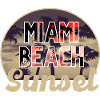 Miami beach sunset