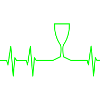ECG and wine glass