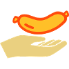 Handout sausages