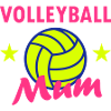 Volleyball mum (stars, volleyball)