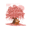 Panda rosso giapponese ciliegio fiore albero