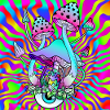 Magic Mushrooms Hippie Psychedelic Mushroom Art