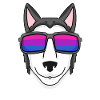 Bisexual Siberian Husky Dog Gift