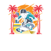 Skeleton Skater for Skateboarders