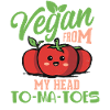 Vegan Vegetarian Saying Tomatoes Vegan