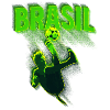 Brasil Neon Soccer Kick