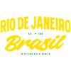Rio de Janeiro Brasil Yellow Lettering