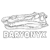 Baryonyx Fossil Head