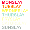 Days of the week