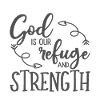 Christian Design God is our Refuge and Strength