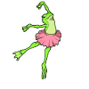 Comic Frog Dances Ballet - Ballerina