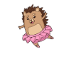 Comic Hedgehog Dances Ballet - Ballerine