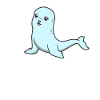 Kawaii Grey Seal