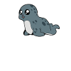 Kawaii Grey Seal