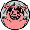 Circle Cool Sunglasses Pig