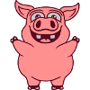 Little funny pig comic