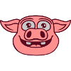 Face Happy Pig Comic