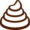 Disgusting big poop pile