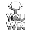 YOU WIN + Trophäe - Gaming