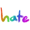 Hate Text Rainbow