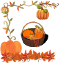 Pumpkin in a basket