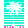 Miami Palm Tree Retro