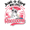 Waschbär Mädchen Raccoon Girl