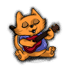 Cat Tshirt Kids Ukulele Guitar