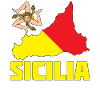 Sicile Drapeau Armoiries Sicile