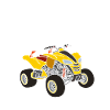 Dabbing Skeleton Quad Bike