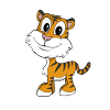 Cute Cartoon Tiger