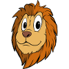 Süßer Cartoon Löwe
