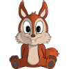 Cute Cartoon Squirrel