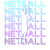Netball Player Retro