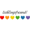 Regenbogenherzchen Lieblingsfreund