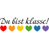 Regenbogenherzchen du bist klasse