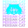 Persian Cat Retro