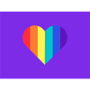 PRIDE Heart Rainbow